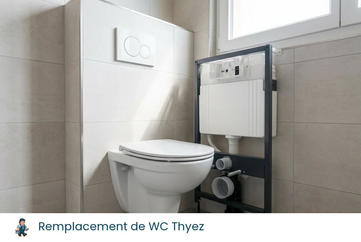 Remplacement de WC à Thyez