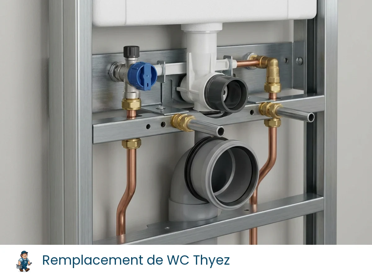 Remplacement de WC à Thyez
